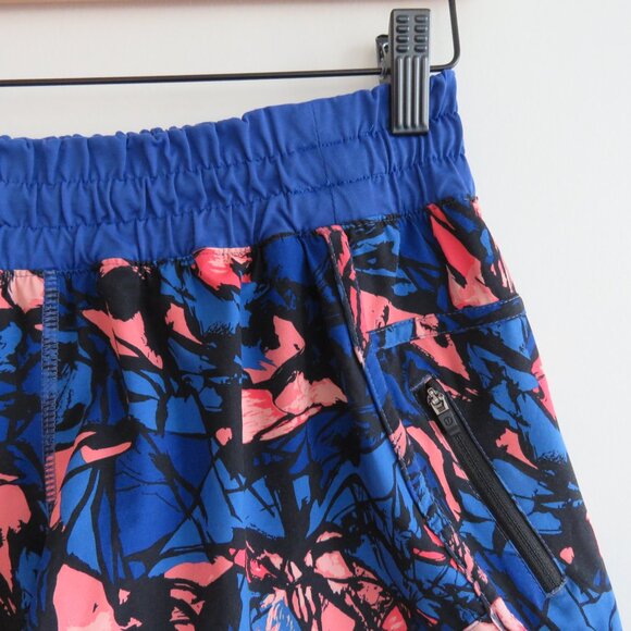 LULULEMON Tracker Short IV (4-way Stretch) Paint Storm Harbor Blue Multi / Black - Picture 4 of 13